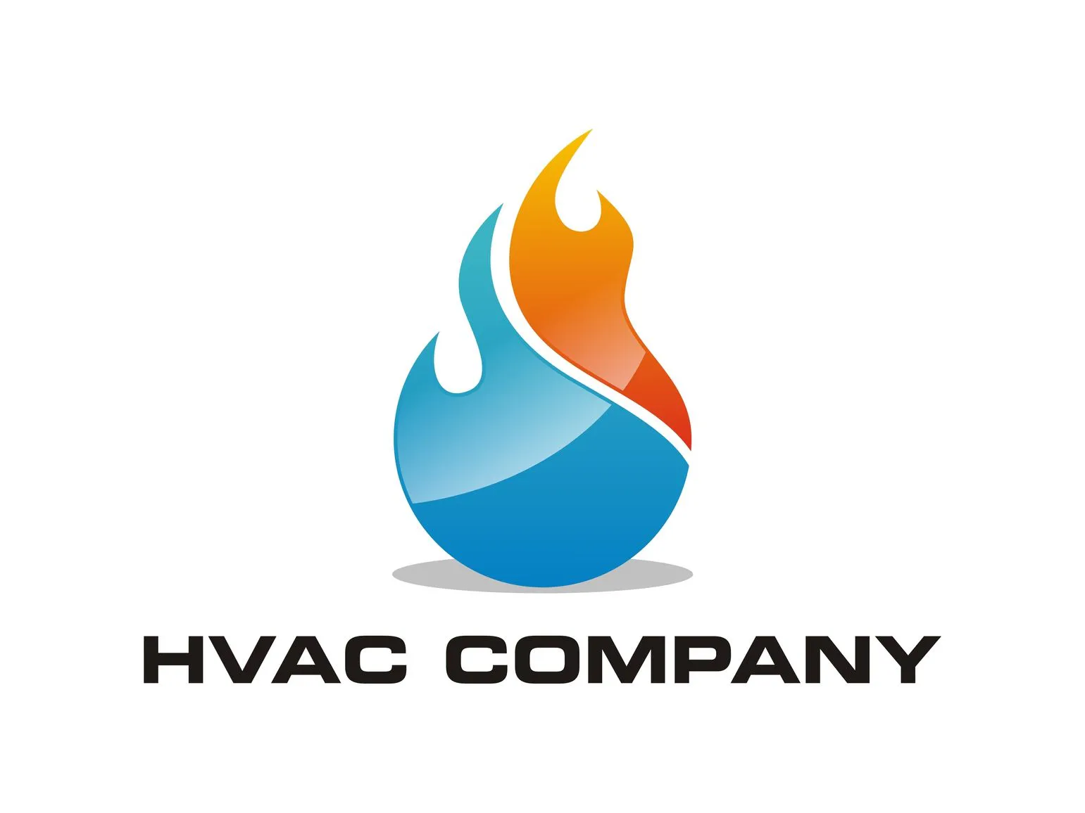 bad hvac branding logo example