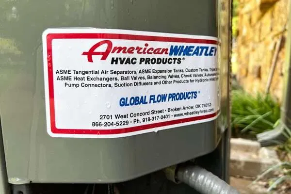HVAC Unit Service Stickers