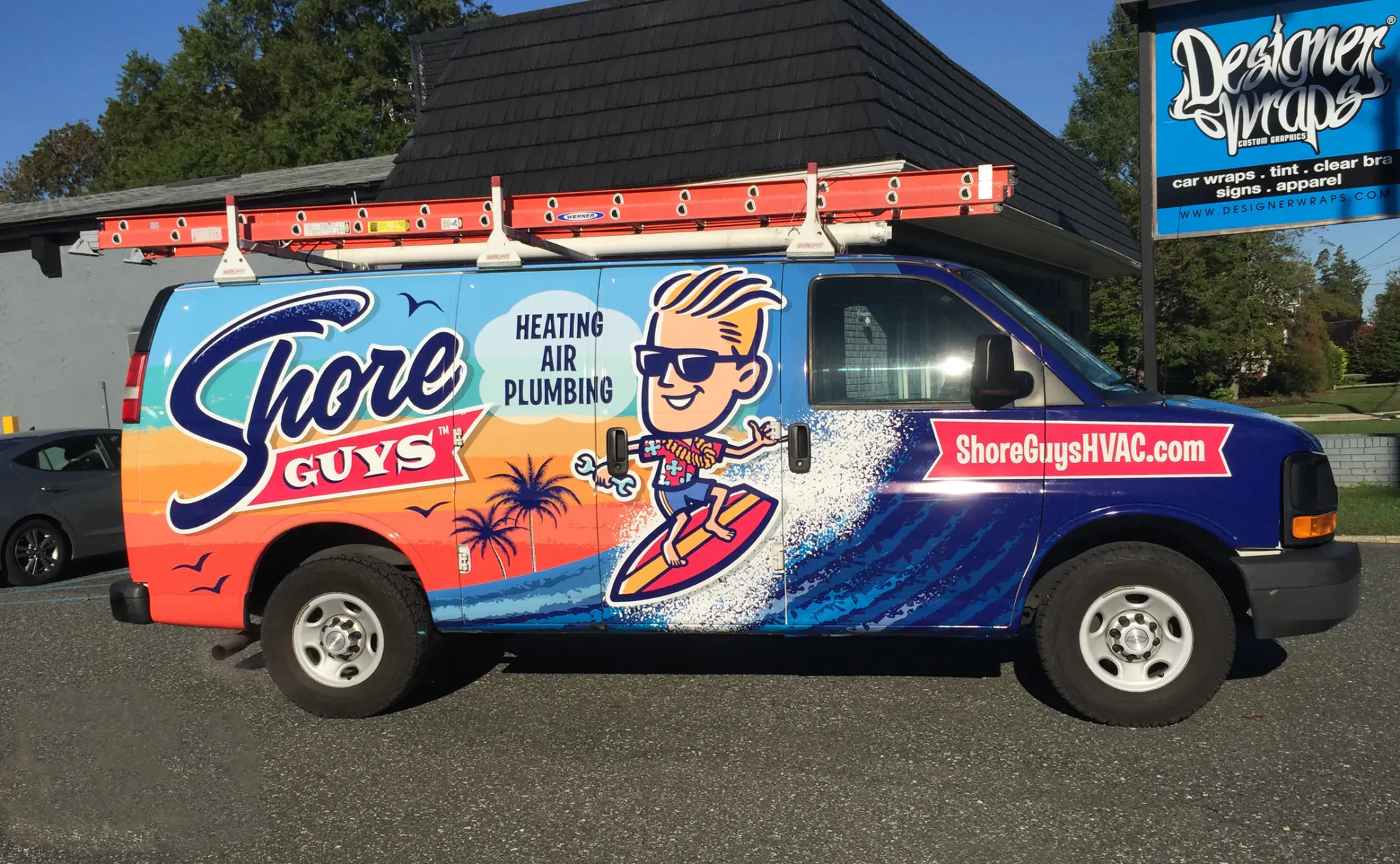 HVAC truck van wrap example