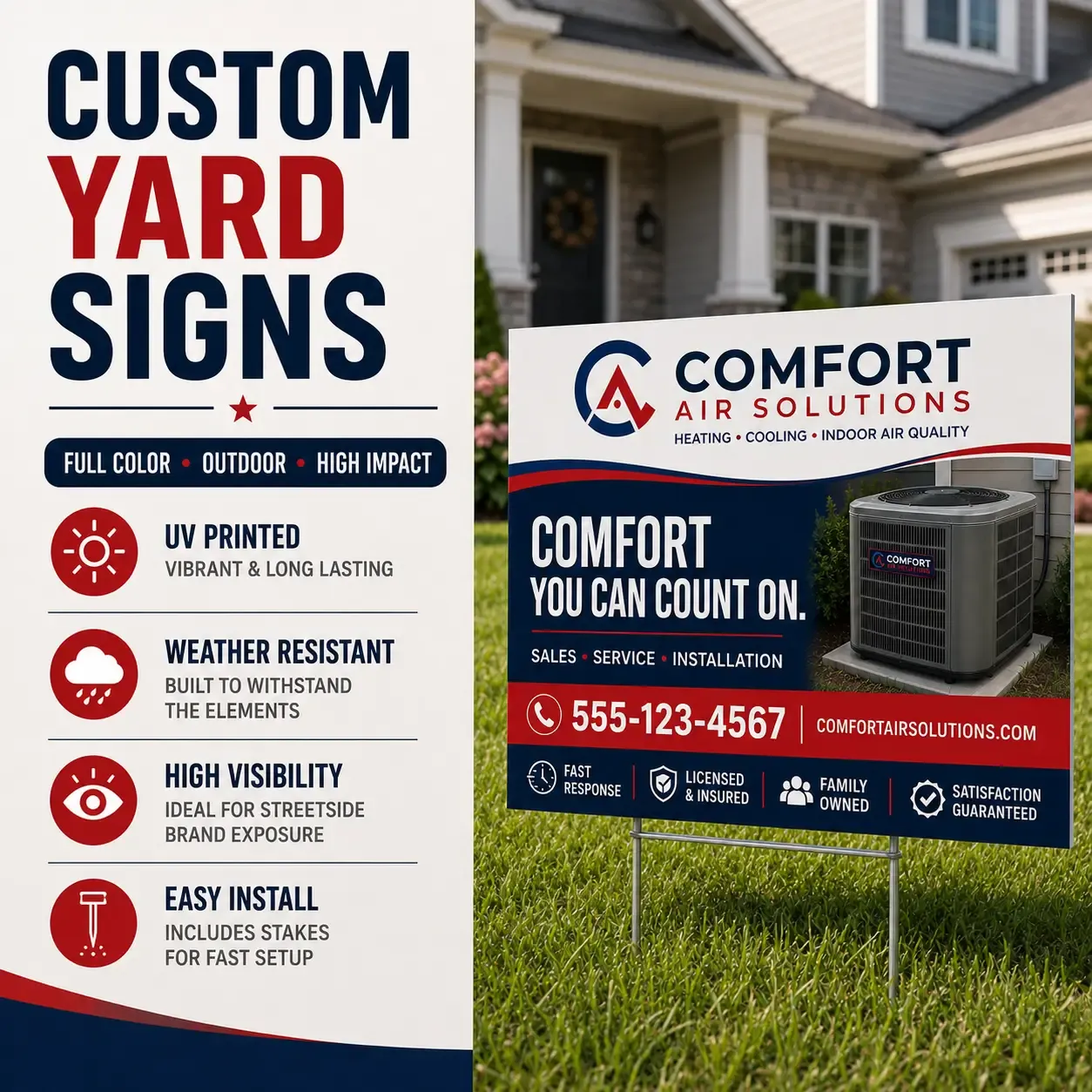 HVAC Yard Signs — image 2
